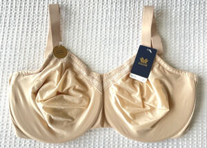 NWT Wacoal Bra 855213 Size 34I Perfect Primer Full Figure Underwire Sand Nude